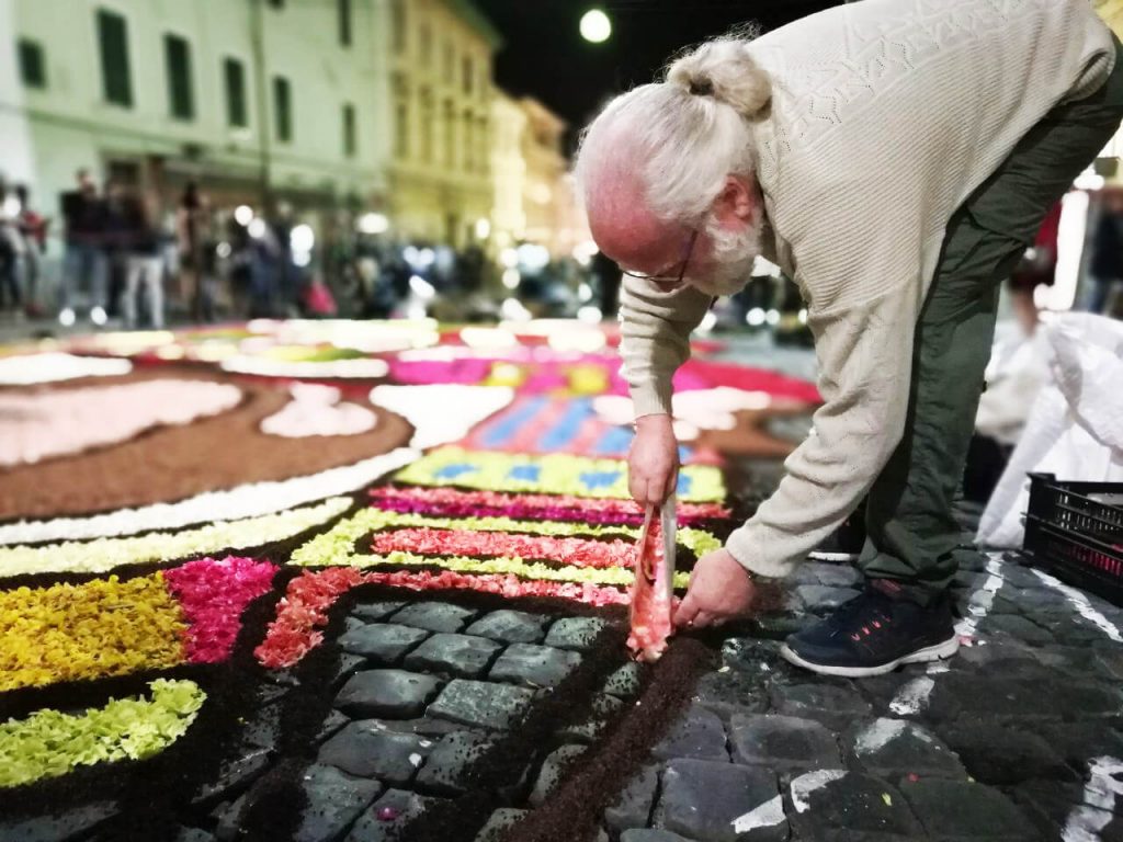 The Infiorata in Genzano