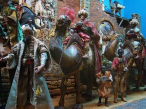 Neapolitan Nativity Scene - the Three Wise Men at Valladolid Sculpture Museum