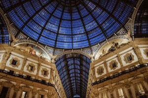 Close-up of the roof in Galleria Vittorio Emanuele II - Milan