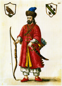 Marco Polo wearing a tartare costume 