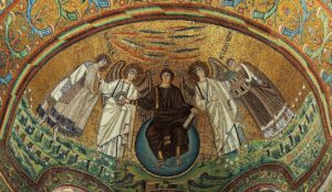 Apse mosaic Basilica of San Vitale Ravenna (Photo credits @Petar Milošević from Wikimedia Commons)