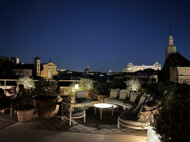 Rome rooftop dark
